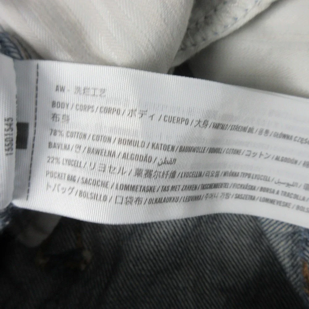 Abercrombie & Fitch The Loose High Rise Women's Blue Denim Jeans Size 26 2 - Picture 7 of 11